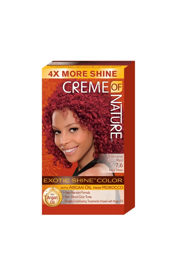 Coloration permanente – Huile d’argan du Maroc – 7.6 Intensive Red – Cheveux frisés et bouclés