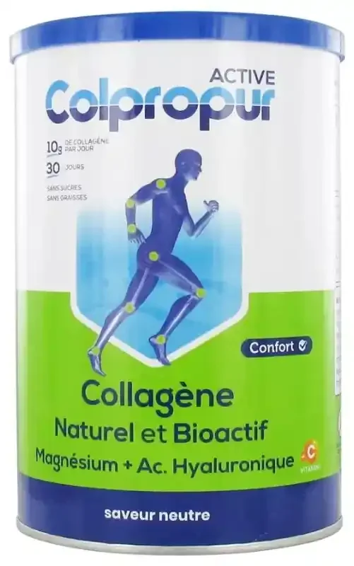 Colpropur Active Neutre Collagène Hydroyisé 10 g 30 Jours 330 g – Goût Saveur Neutre