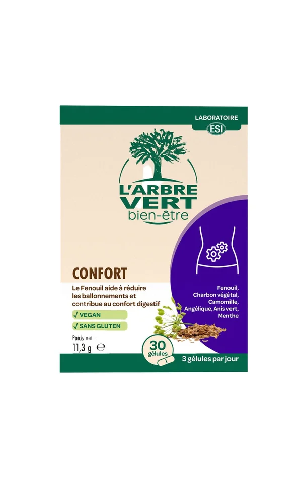 Compléments alimentaires – Confort digestif – 30 gélules