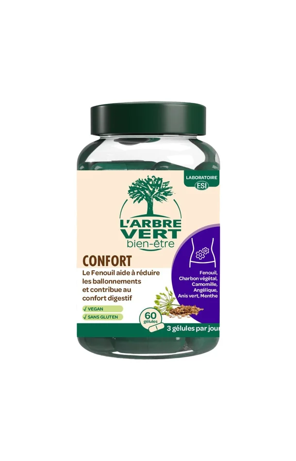 Compléments alimentaires – Confort digestif – 60 gélules