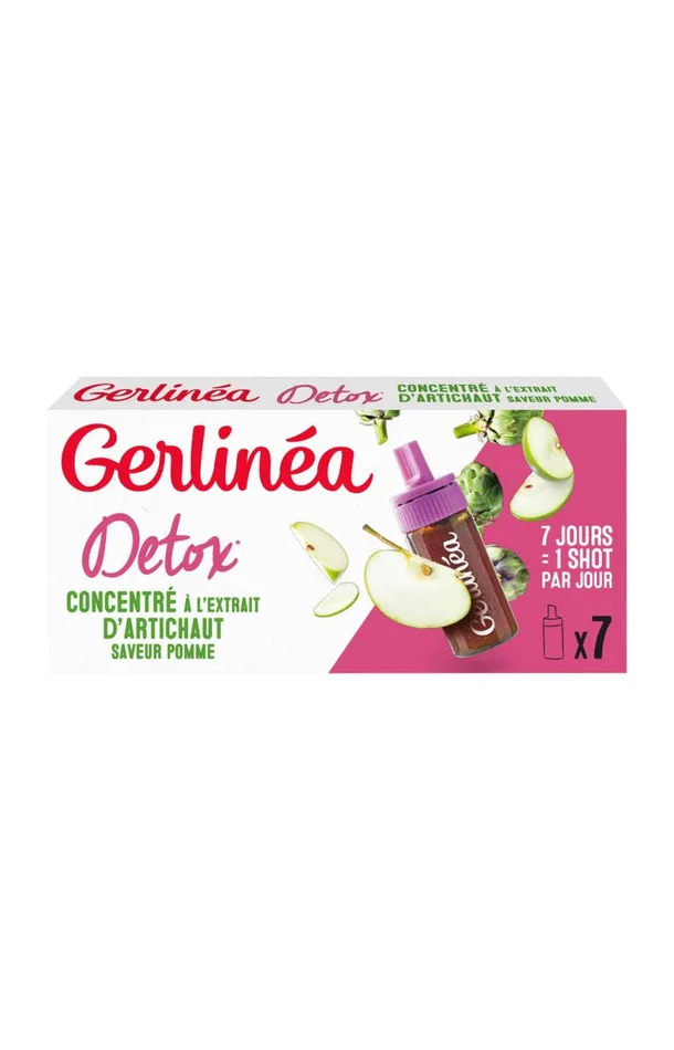 Concentrés détox à l’extrait d’artichaut – Goût pomme – 8 x 7 jours
