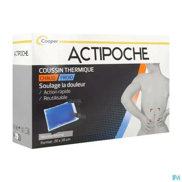 Cooper actipoche chaud froid coussin 20cm x 30cm