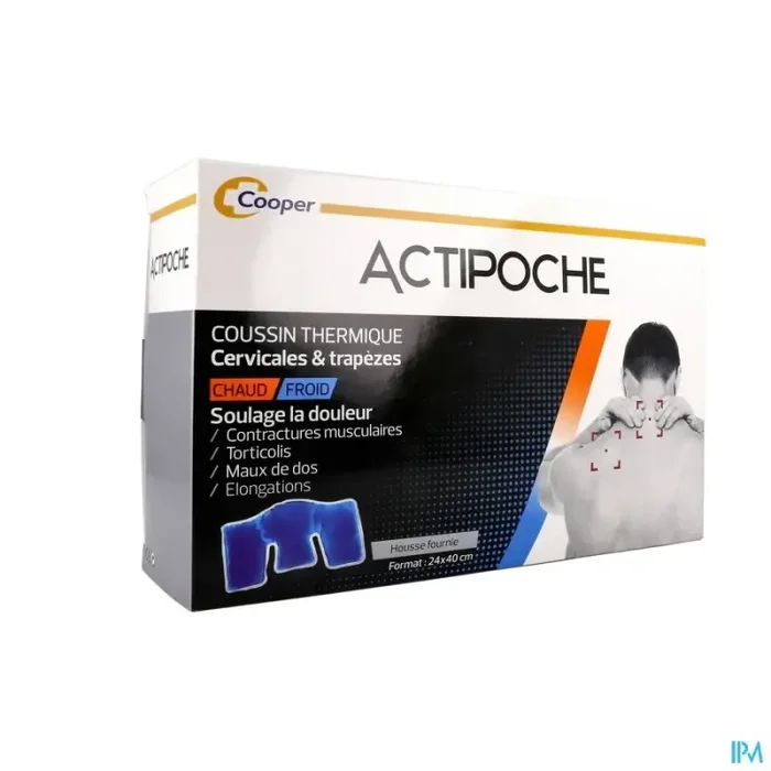 Cooper actipoche gel cervicale trapeze 24cm x 40cm