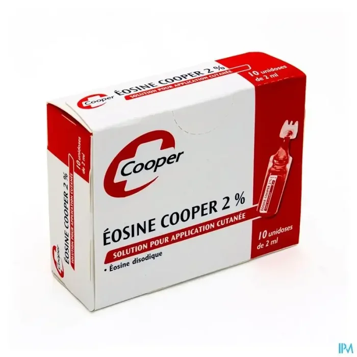 Cooper eosine 2% solution pour application cutanee unidos 2ml 10