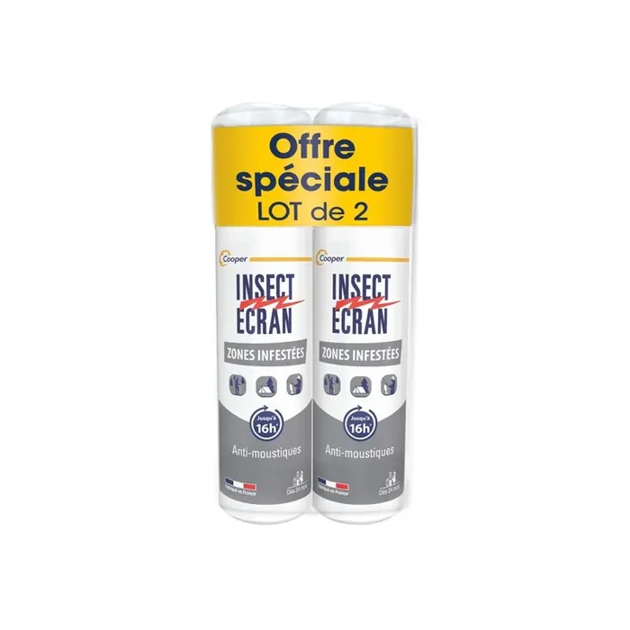 Cooper Insect Ecran Zones Infestees repulsifs lot de 2x100ml