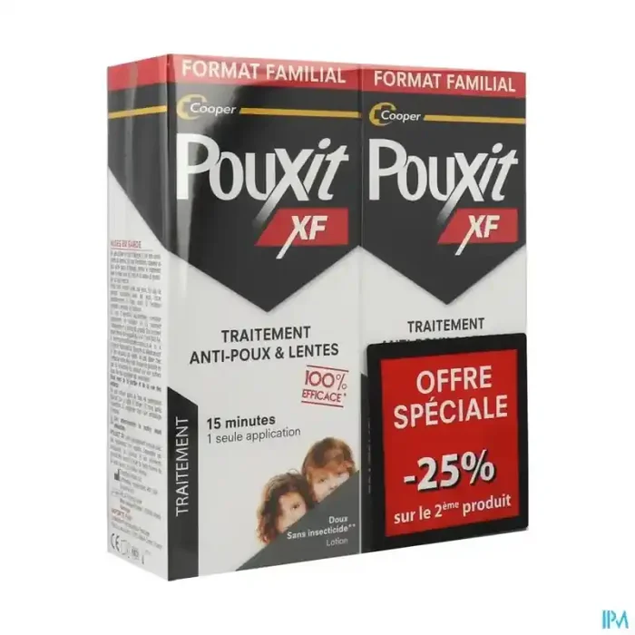 Cooper pouxit xf extra fort lotion antipoux 200ml x2 -25%