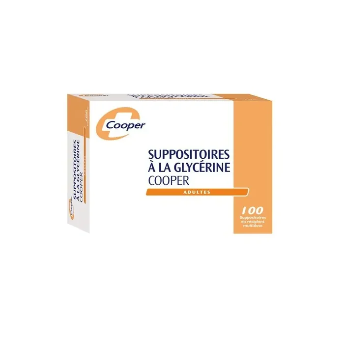 Cooper suppositoired glycerine adulte boite de 100