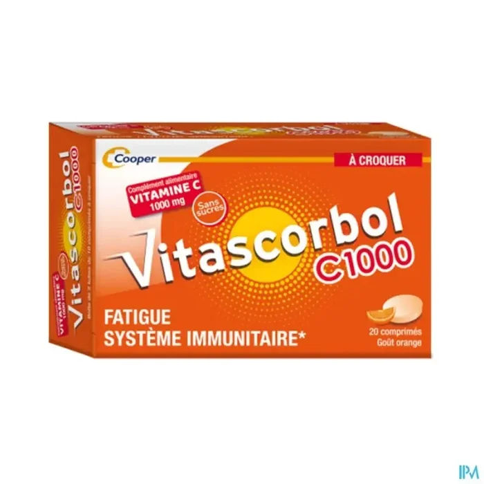 Cooper vitascorbol c1000 comprime à croquer 20