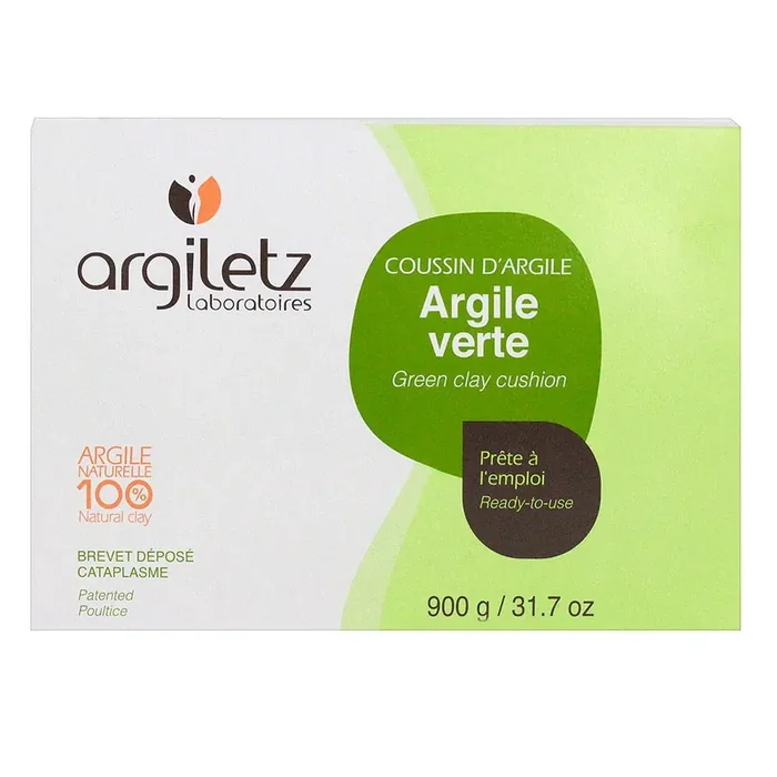 Coussin d‘argile verte