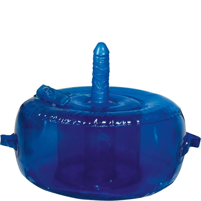 Coussin gonflable avec vibromasseur – Bleu