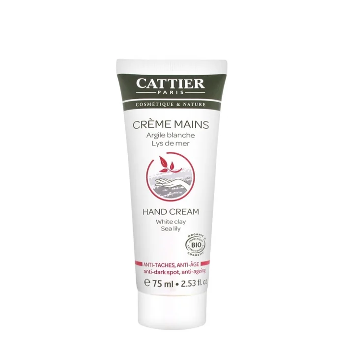 Cr&egrave;me Mains Anti-T&acirc;ches, Anti-&Acirc;ge – Argile Blanche & Lys de Mer 75 ml