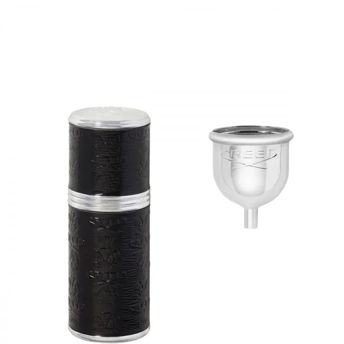 Creed Argent / Noir Vaporisateur de voyage – Gaine Cousue Cuir