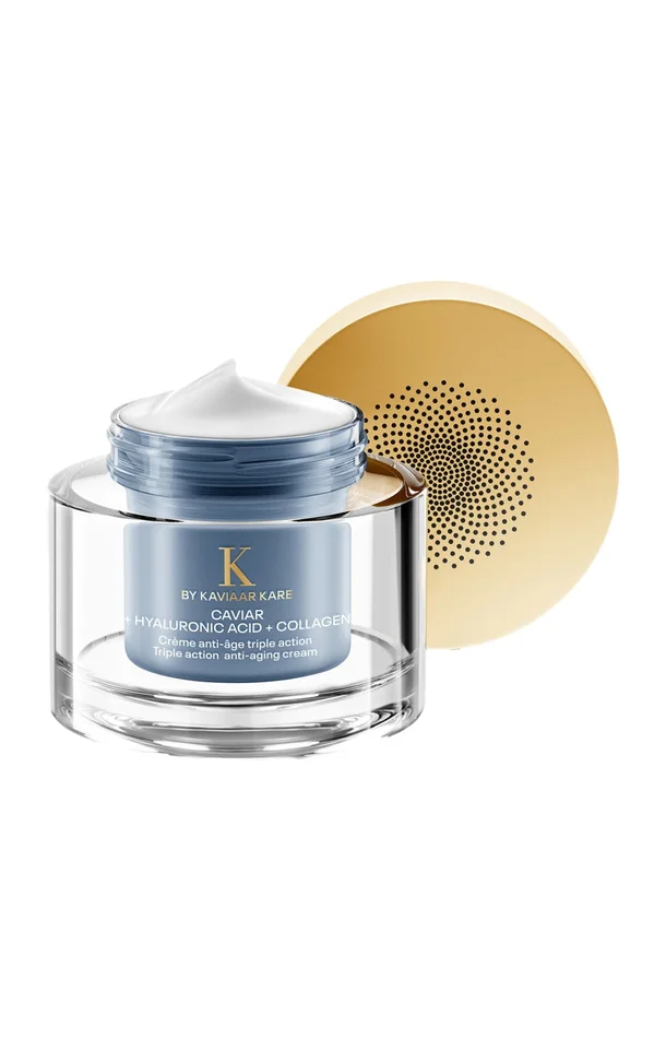 Crème anti-âge triple action – Caviar, acide hyaluronique & collagène – 50 ml