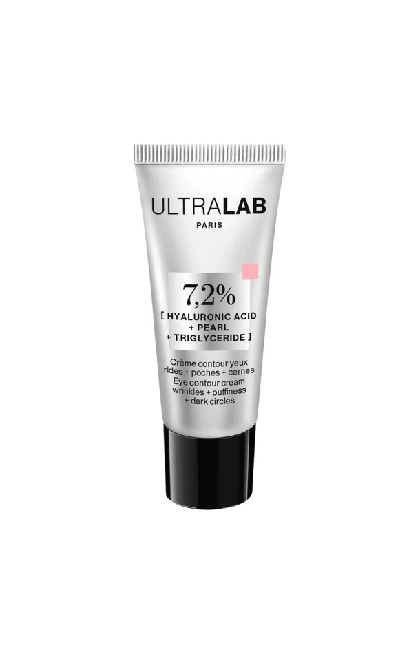 Crème contour des yeux – 7,2% Acide hyaluronique, perle & triglycéride – Visage