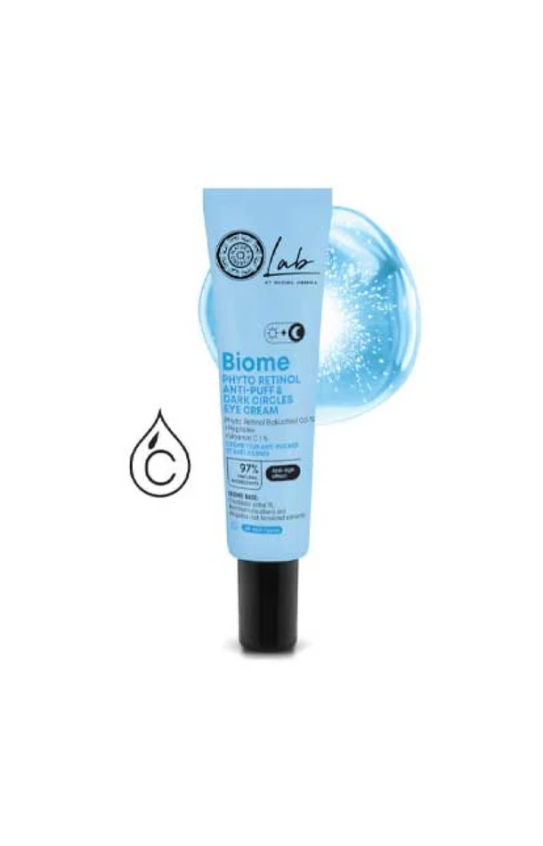 Crème contour des yeux anti-cernes & anti-poches – Rétinol vegan, peptides & vitamine C
