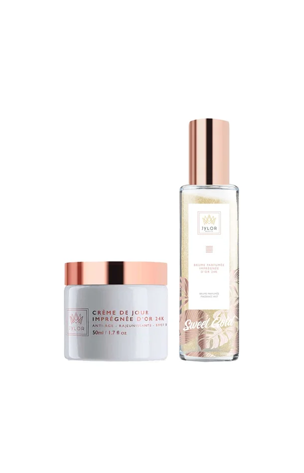 Crème de jour & brume parfumée – Or 24k