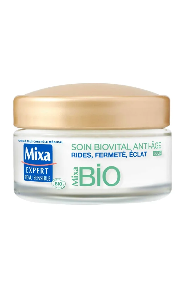 Crème de jour anti-âge bio – Acide hyaluronique & huile d’argan – Peaux sensibles