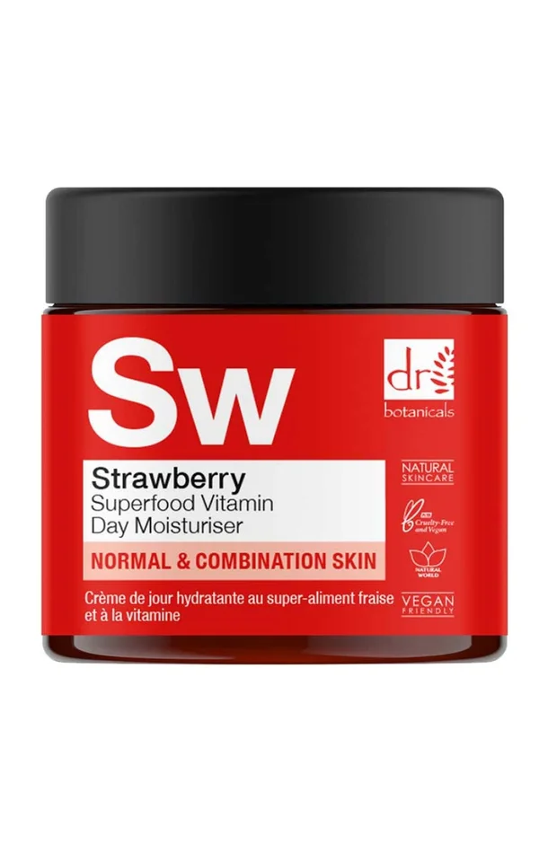 Crème de jour hydratante – Fraise & baie de genièvre – Peaux normales à mixtes – 60 ml