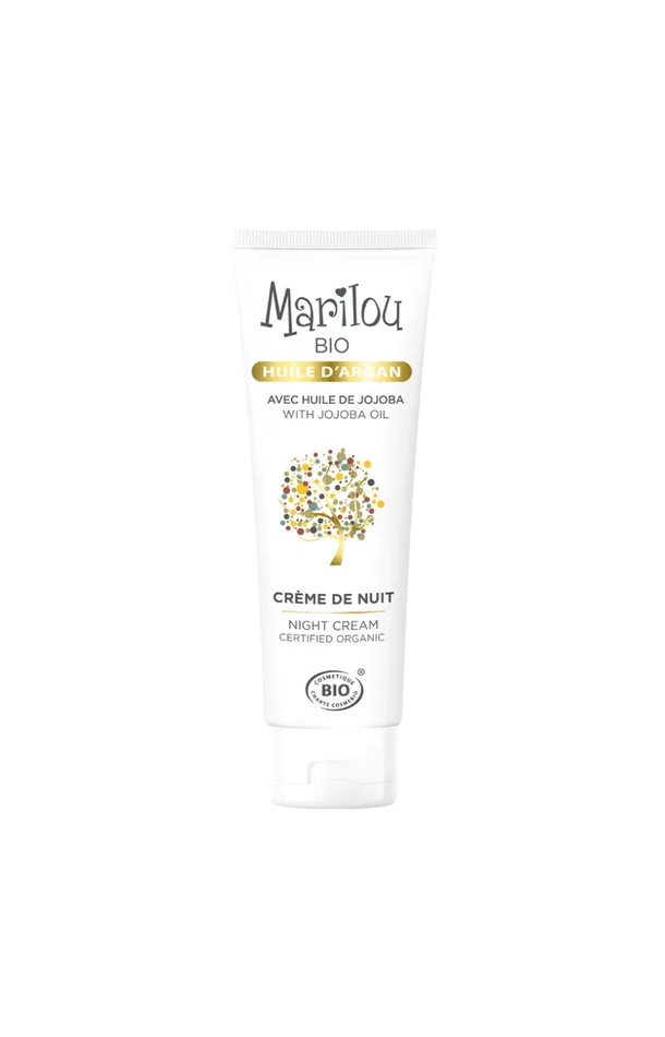 Crème de nuit bio – Huile d’argan – Visage – 50 ml