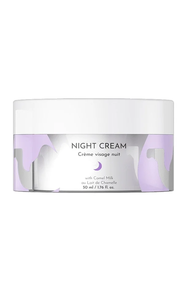 Crème de nuit hydratante & anti-âge – Lait de chamelle – Visage – 50 ml