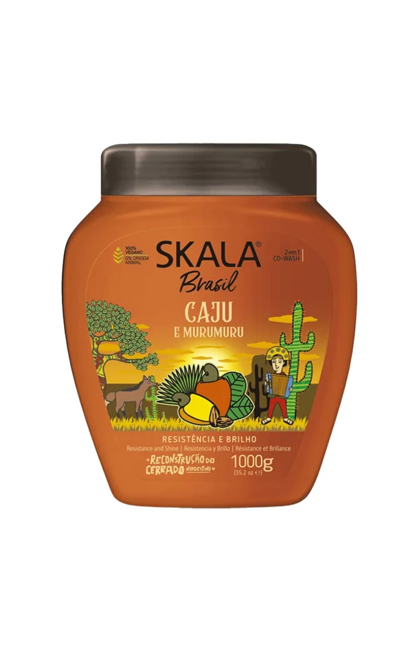 Crème de soin reconstructrice vegan – Cajou & murumuru – Cheveux bouclés à crépus – 1 L