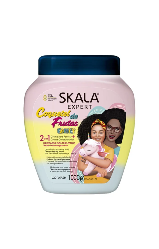 Crème de soin ultra-hydratante – Fruits exotiques – Cheveux bouclés à crépus – 1 L