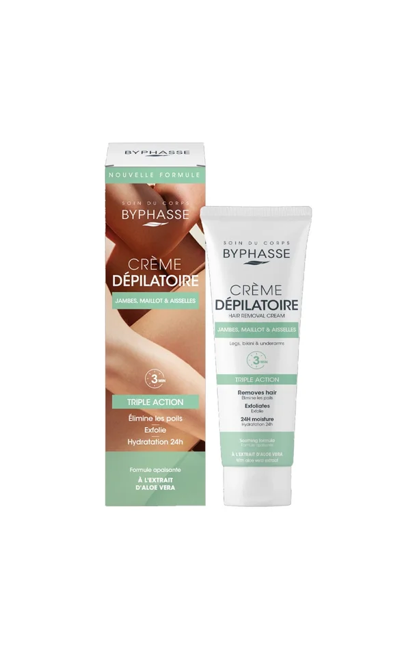 Crème dépilatoire – Aloe vera – Corps – 125 ml