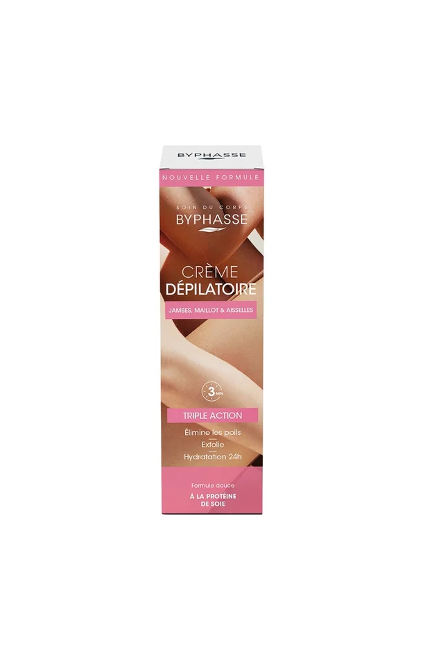 Crème dépilatoire – Protéines de soie – Corps – 125 ml