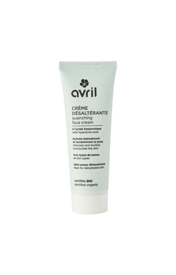 Crème désaltérante bio – Acide hyaluronique & aloe vera bio – Visage – 50 ml