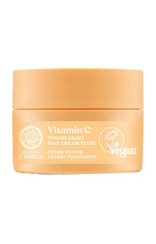 Crème fluide légère tonifiante vegan – Vitamine C – Visage