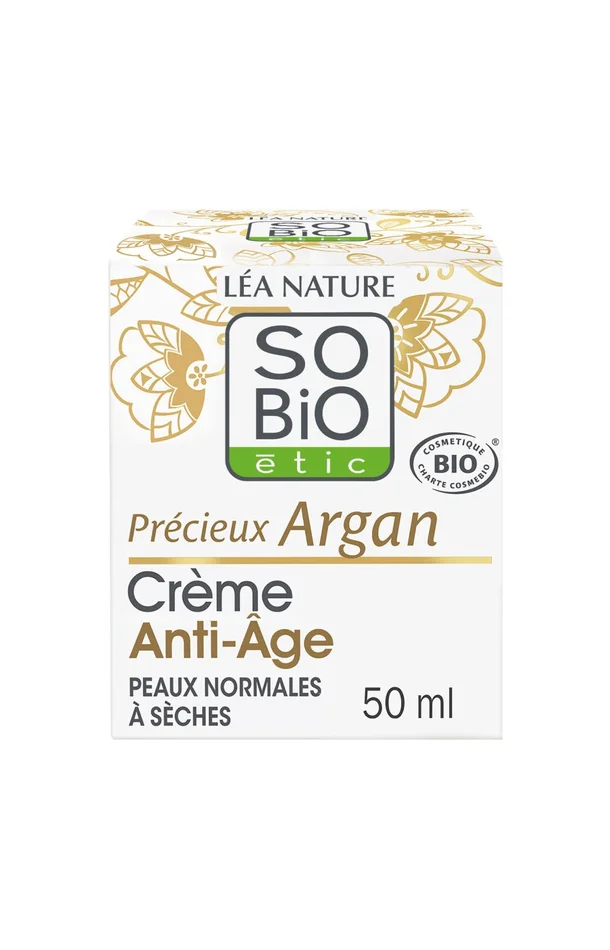 Crème hydratante bio – Huile d’argan – Jour – Peaux matures