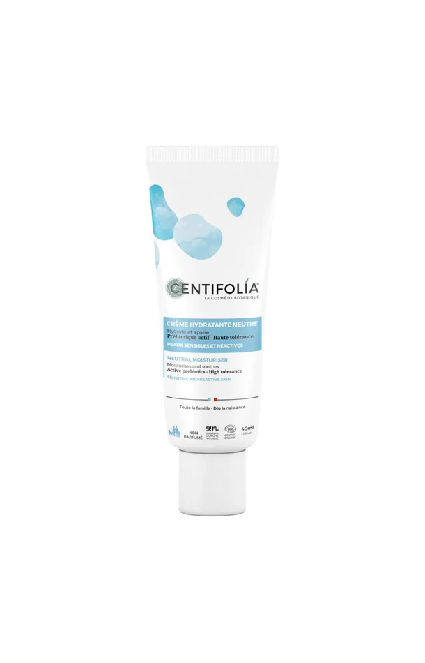 Crème hydratante neutre bio – Peaux sensibles & réactives – 40 ml