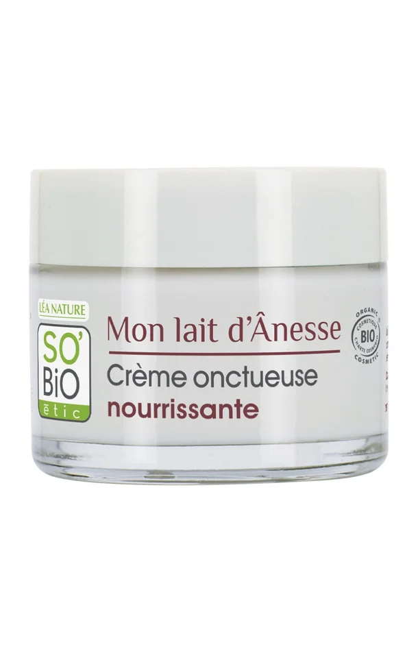 Crème nourrissante bio – Lait d’ânesse – Peaux sèches & très sèches