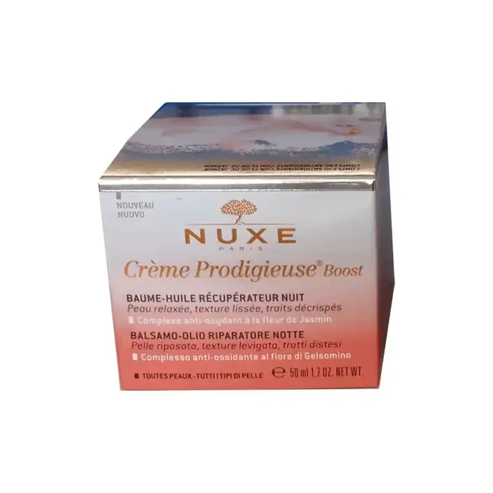 CREME PRODIGIEUSE BOOST BAUME HUILE TOUTES PEAUX NUIT 50ML NUXE