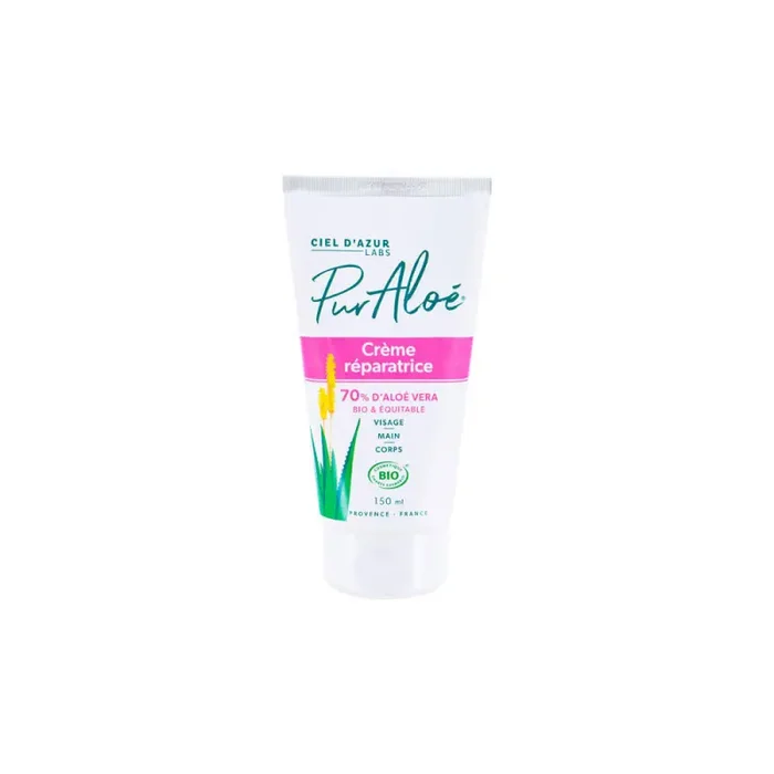 CREME REPARATRICE D‘ALOE BIO VISAGE MAINS CORPS 150ML PUR ALOE