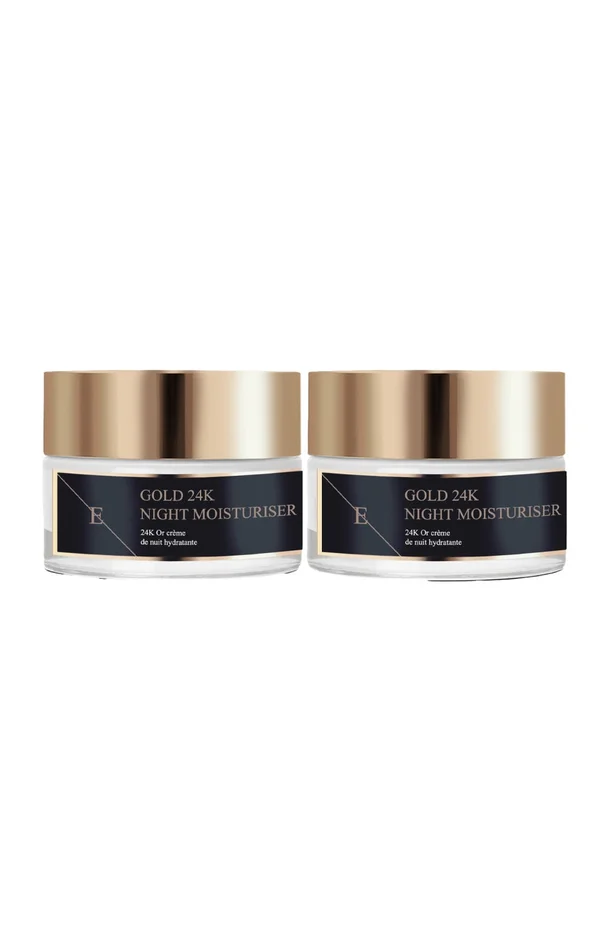 Crèmes de nuit anti-rides – 24k Gold – Peaux matures – 2 x