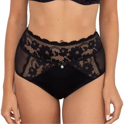 Culotte menstruelle taille haute – Emma – Flux moyens à abondants – Noir