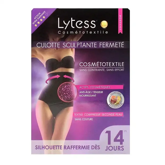 Culotte sculptante fermeté noir S/M 36/40