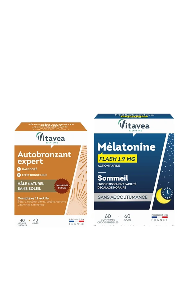 Cure best-sellers – Autobronzant & sommeil – 2 produits