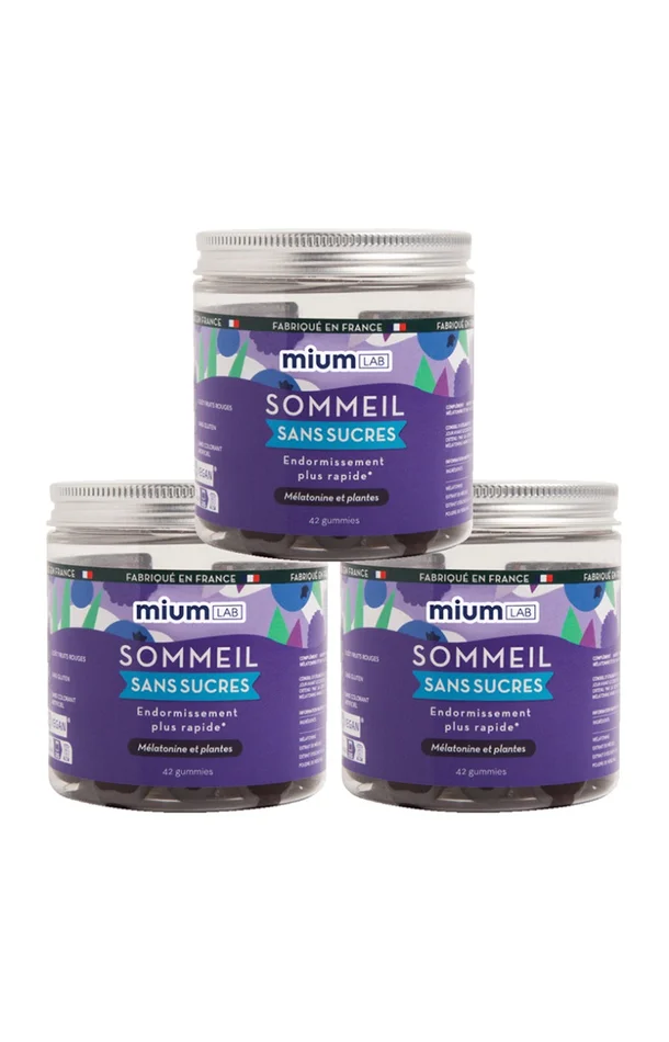 Cure gummies sommeil – Mûre & myrtille – Sans sucres – 2 mois