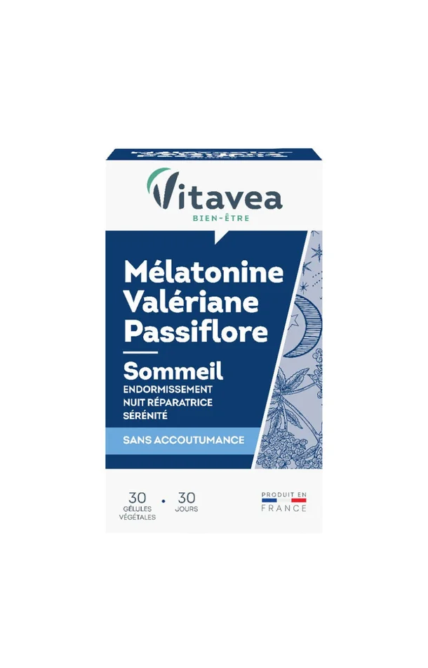 Cure sommeil – Mélatonine, valériane & passiflore – 1 mois