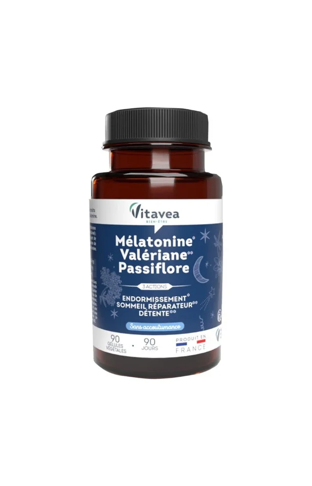 Cure sommeil – Mélatonine, valériane & passiflore – 3 mois