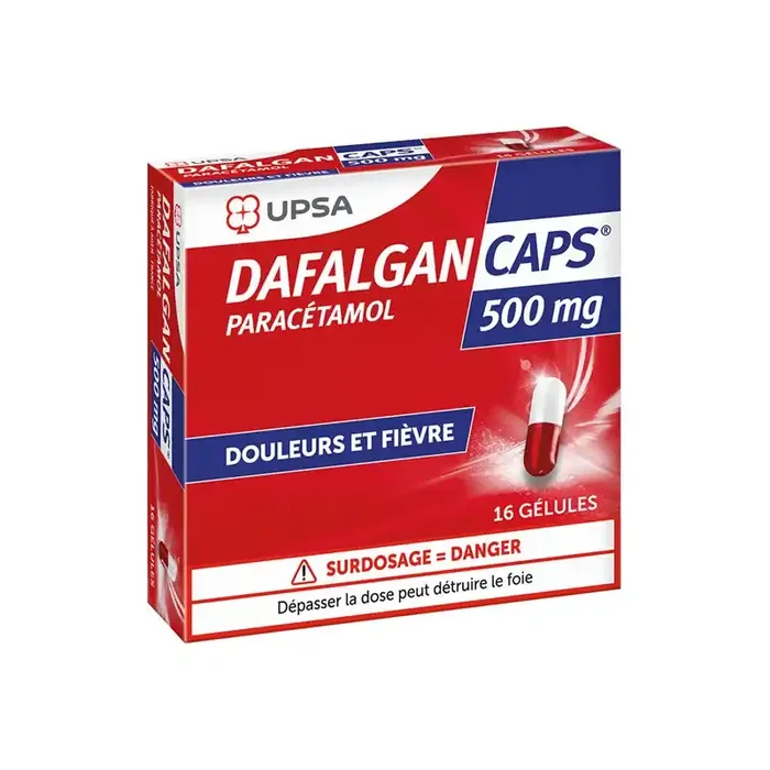 Dafalgancaps Paracetamol 500mg 16 gelules