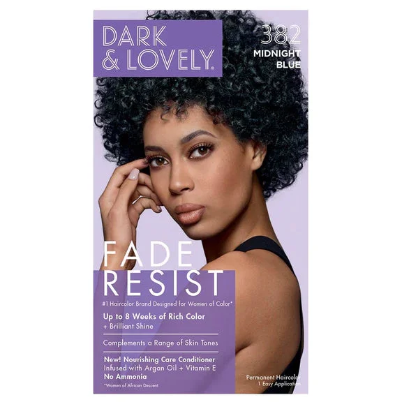 DARK & LOVELY ≡ Coloration Bleu Nuit N°382