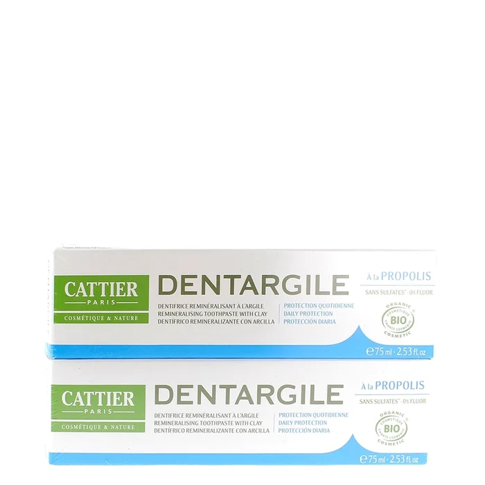 Dentargile Propolis – Dentifrice Remin&eacute;ralisant &agrave; l’Argile 2 x 75 ml