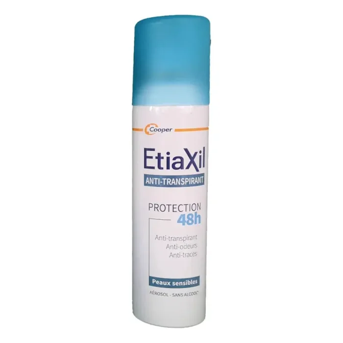 DEODORANT ANTI TRANSPIRANT 48H Peau sensible Spray de 150ML ETIAXIL
