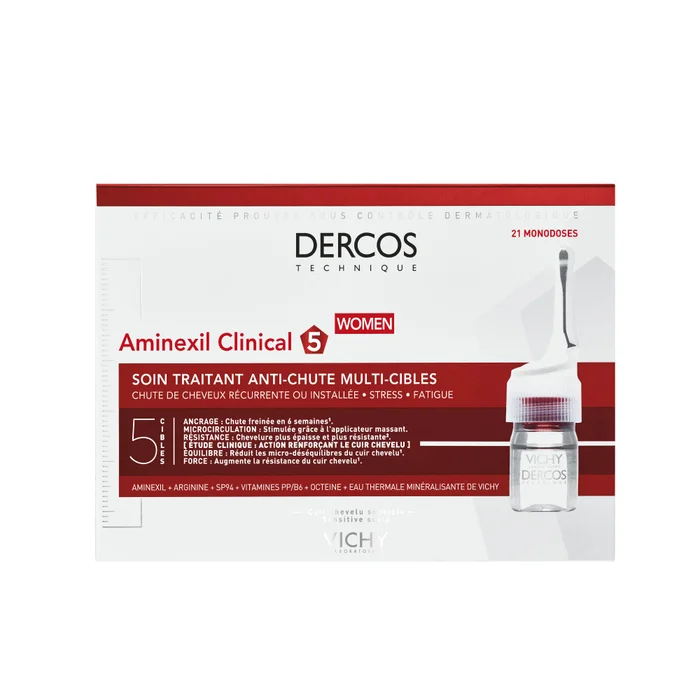 Dercos Technique Femme – Soin Traitant Anti-Chute Global 21×6 ml