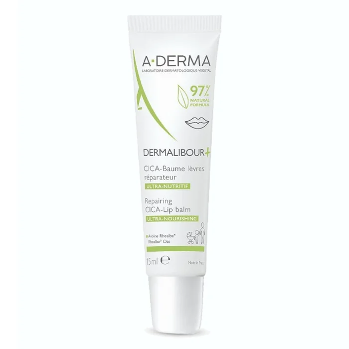 Dermalibour + – Cica Baume Lèvres Réparateur 15 ml