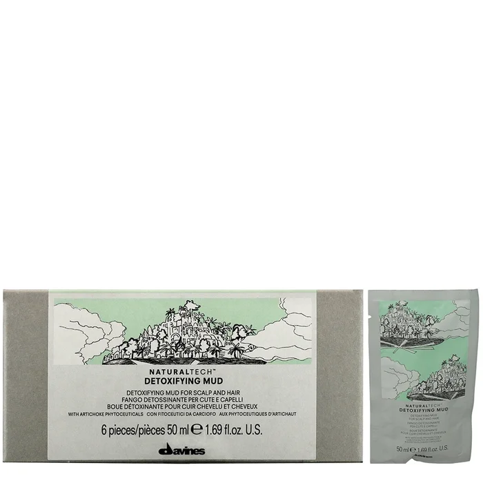Detoxifying Mud – Argile d&eacute;tox pour les cheveux et le cuir chevelu 6×50 ml