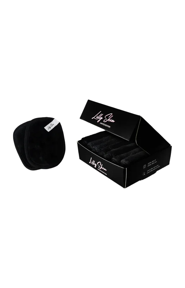 Disques démaquillants réutilisables – Black Edition – 7 unités